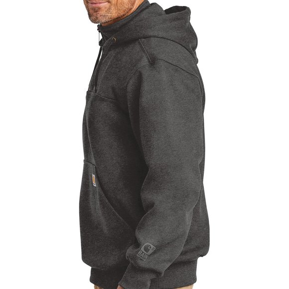 (NWT)Carhartt Mens Rain Defender Paxton Zip Hooded Heavyweight Sweatshirt Carbon - Picture 5 of 7